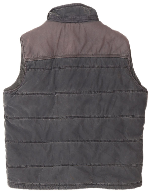 Colete acolchoado masculino Fat Face UK 42 XL poliéster azul marinho