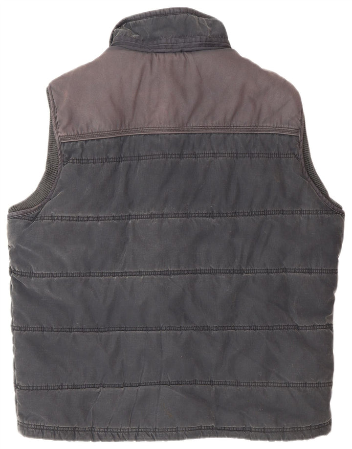 Colete acolchoado masculino Fat Face UK 42 XL poliéster azul marinho