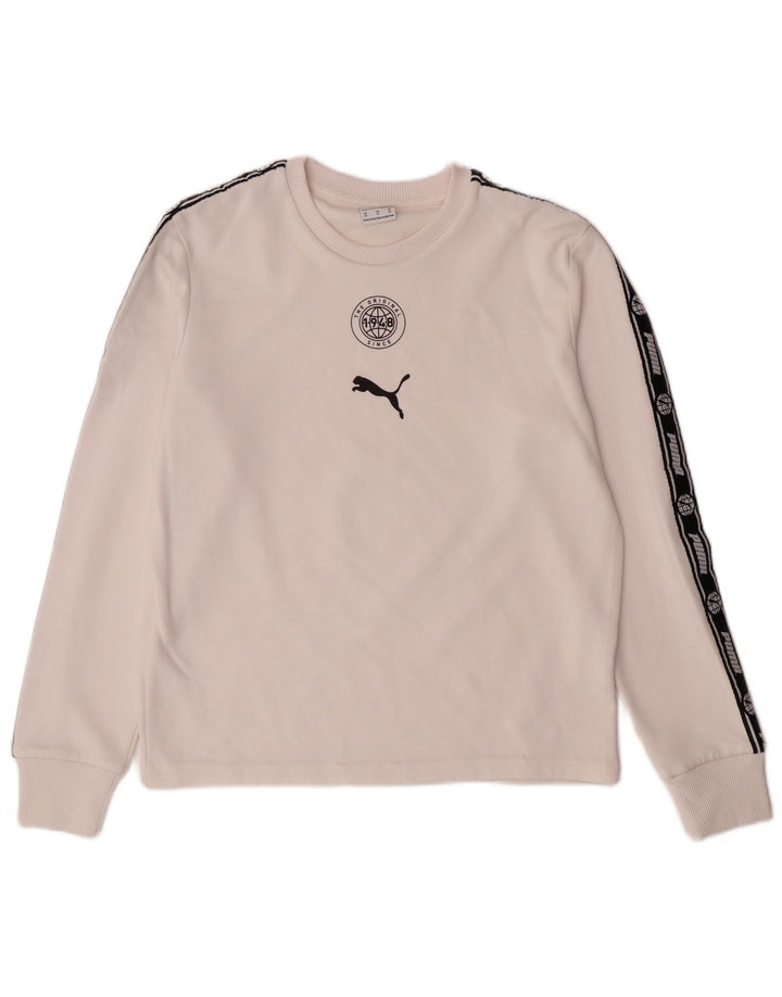 PUMA Mens Moletom Jumper XS Poliéster Branco