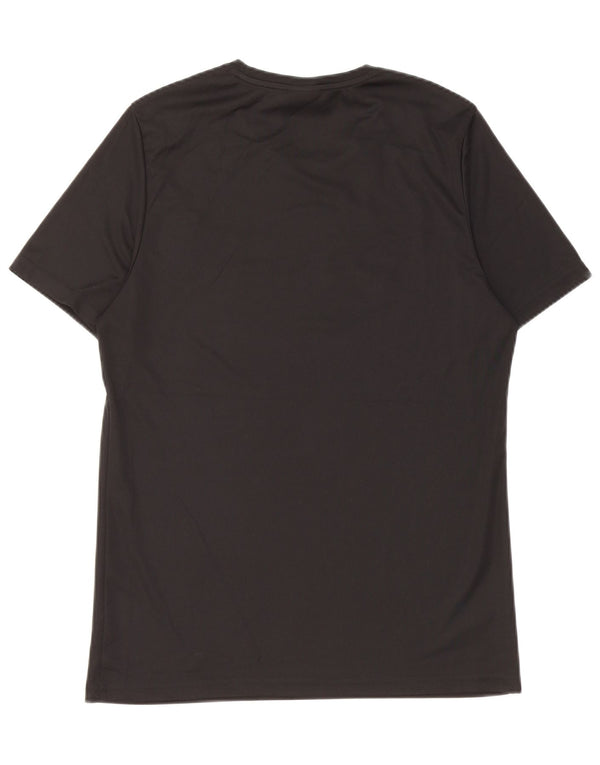 Reebok Mens Graphic T-Shirt Top Médio Poliéster Preto