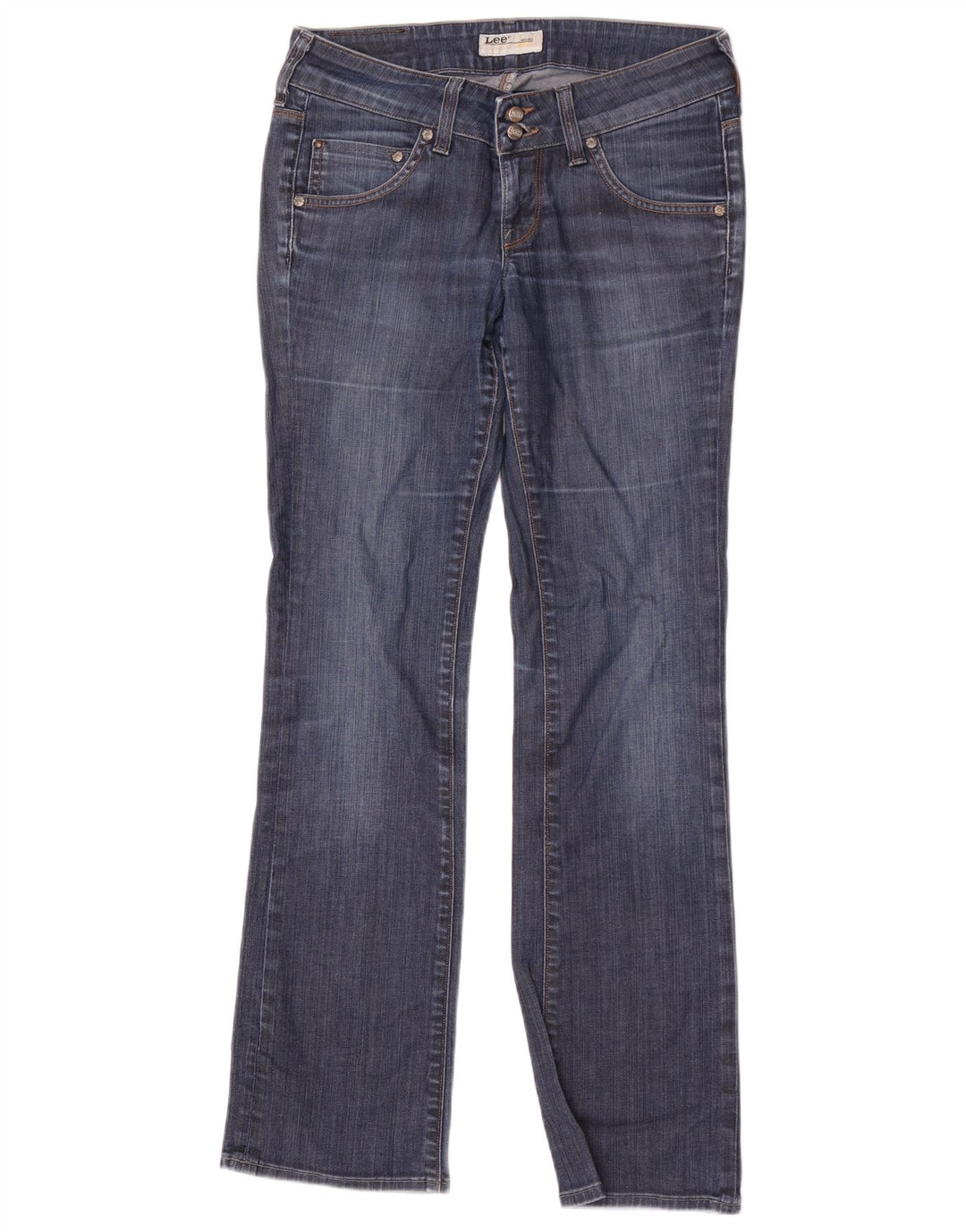 Calça jeans feminina Lee Bootcut W28 L31 azul marinho
