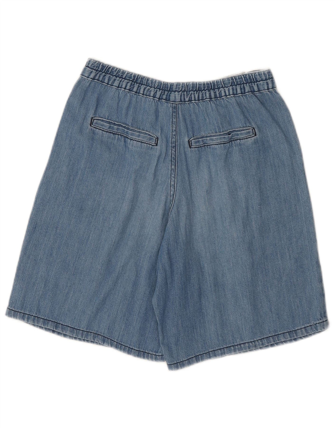 BENETTON Girls Pegged Denim Shorts 11-12 Years W26  Blue