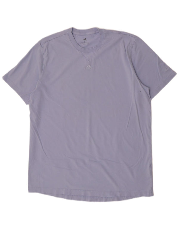 Camiseta masculina Adidas grande algodão roxo