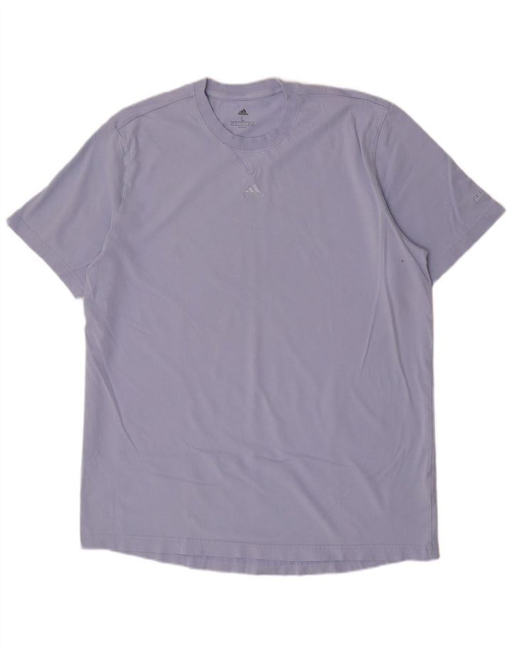 Camiseta masculina Adidas grande algodão roxo