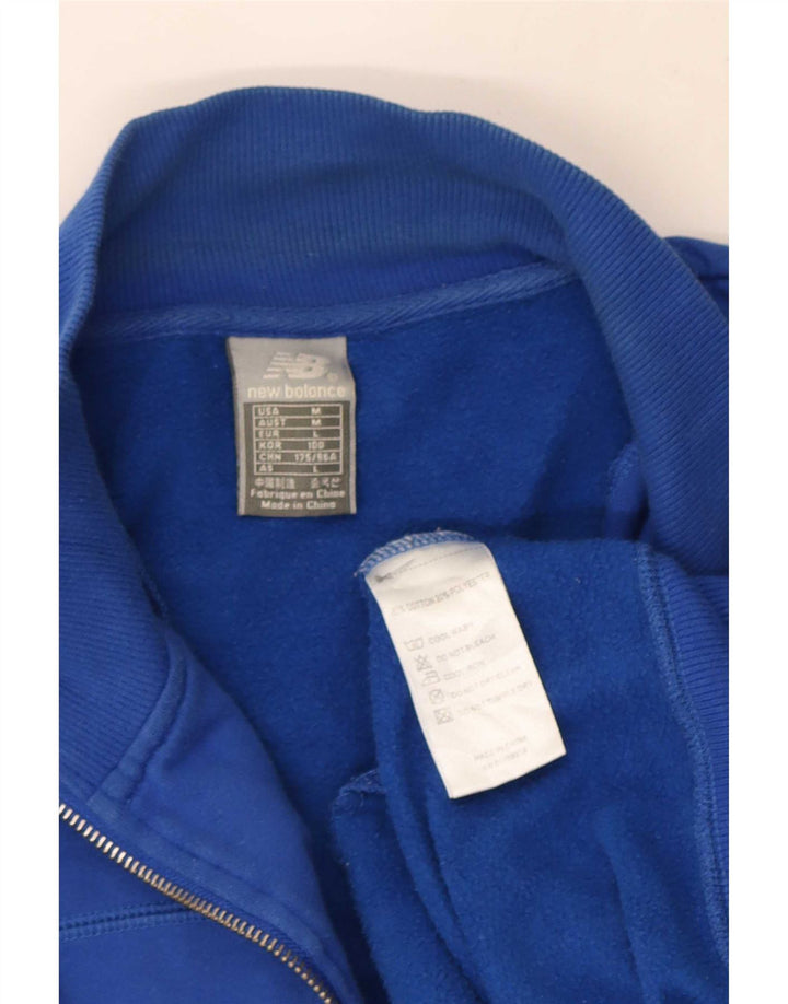 Jaqueta New Balance Mens Treino Top Algodão Azul Médio