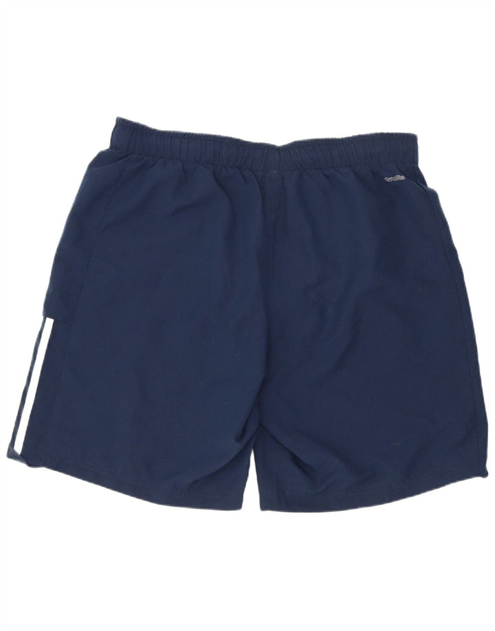 Adidas Mens Regular Sport Shorts Grande Azul Marinho Poliéster Esportes
