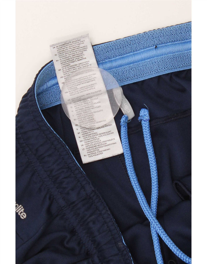 Shorts esportivos masculinos Adidas pequenos poliéster azul marinho