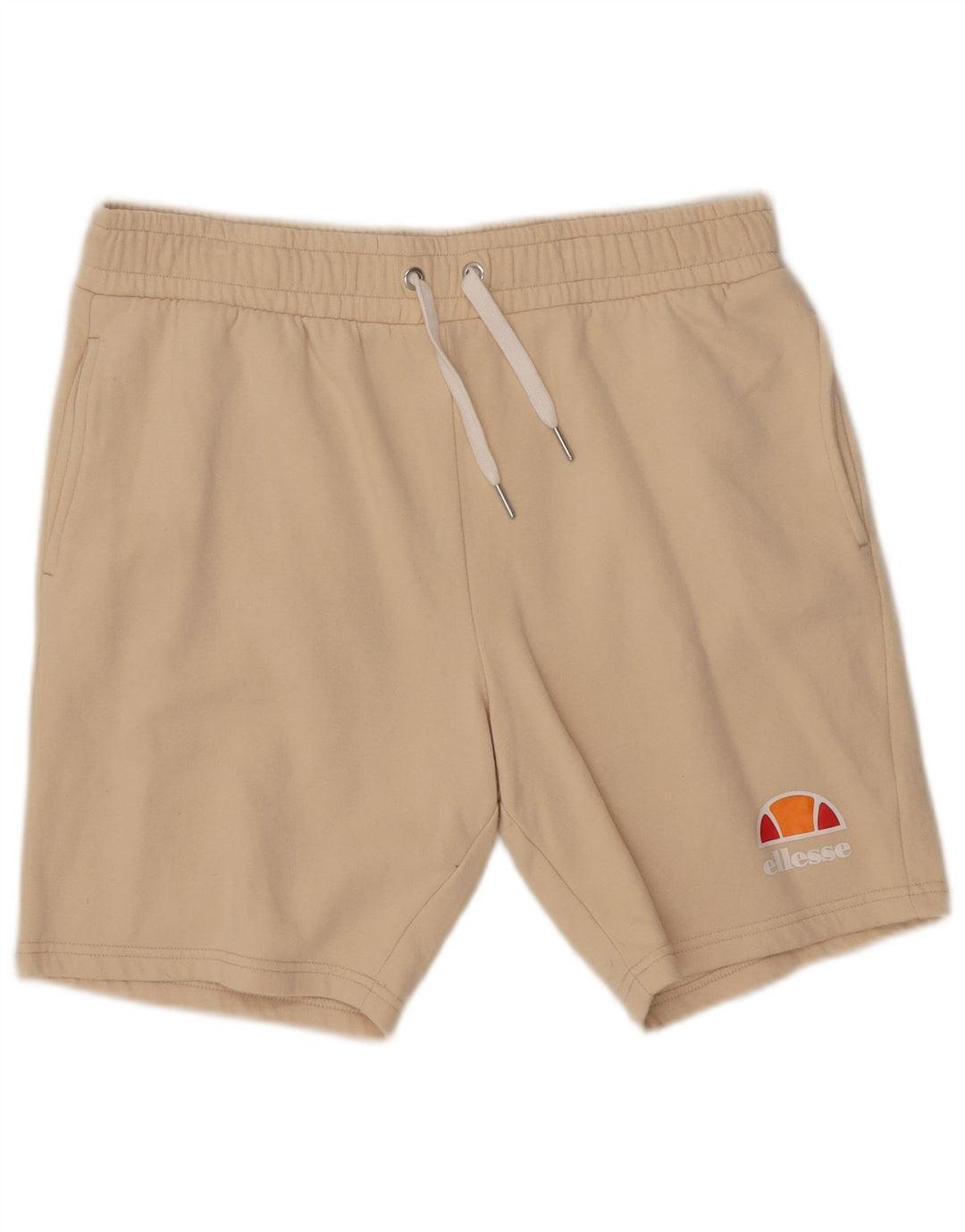 Shorts esportivos masculinos Ellesse algodão bege médio