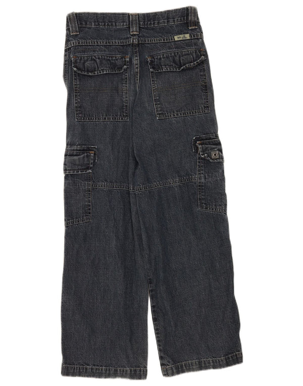 Wrangler Boys Cargo Loose Jeans 11-12 Anos W24 L25 Azul Algodão