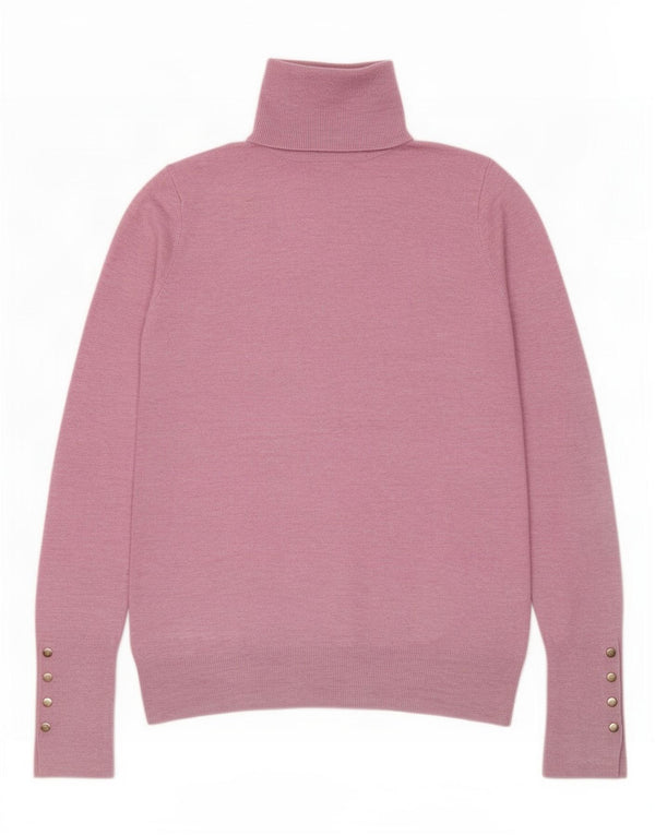 Zara Suéter feminino com gola redonda e gola redonda, Reino Unido 10 pequeno rosa