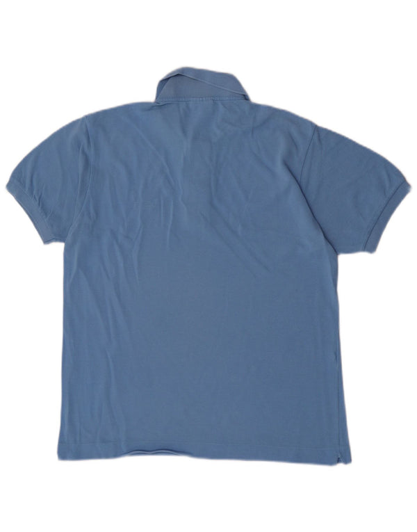 Camisa polo masculina Lacoste tamanho 3 pequeno algodão azul