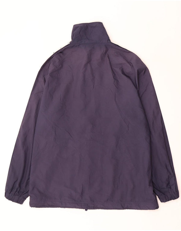 Jaqueta de chuva masculina Kappa UK 42 XL azul marinho poliéster colorblock