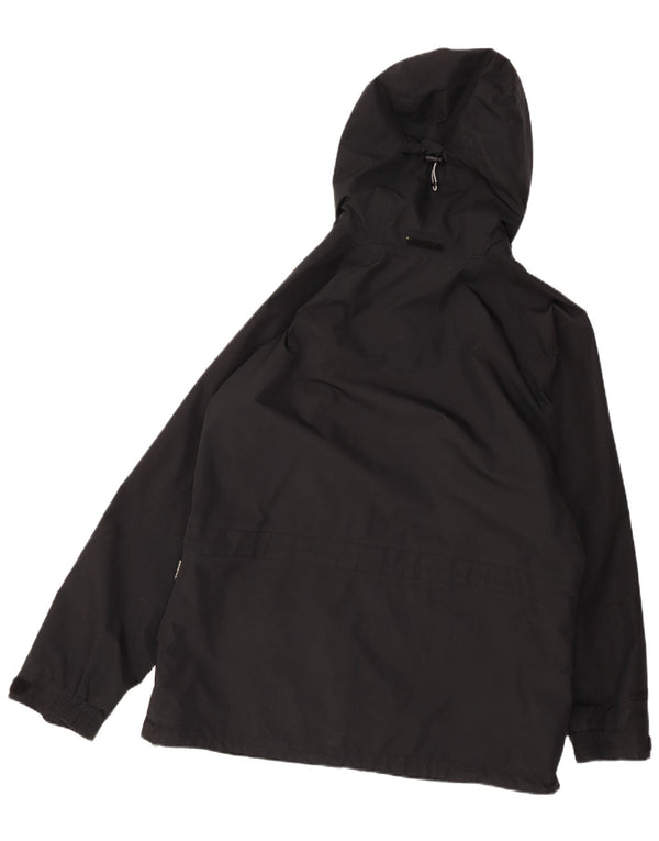 Jaqueta de chuva grande com capuz feminina Berghaus UK 16 grande poliéster preto