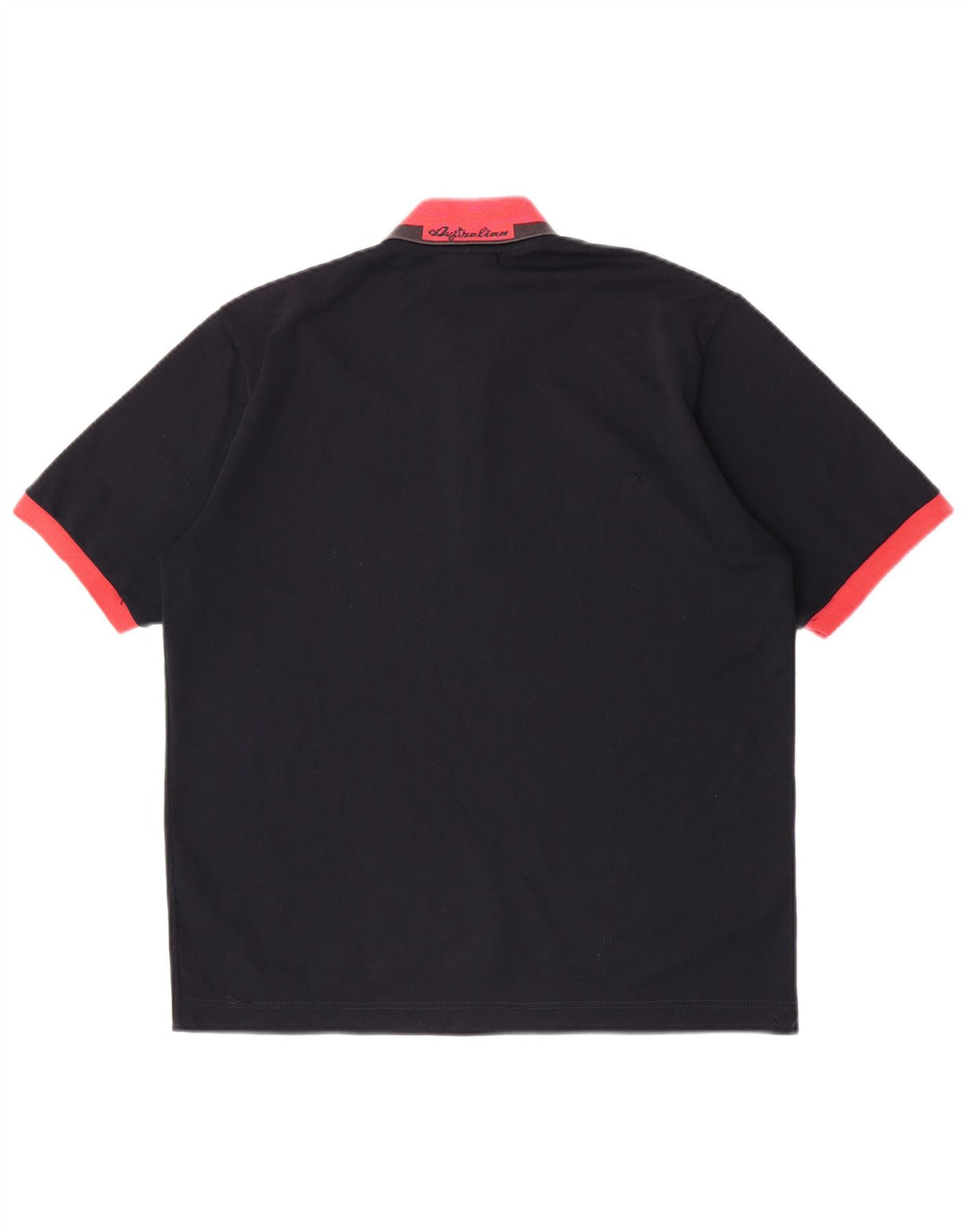 Camisa polo masculina de rugby AUSTRALIAN L'ALPINA IT 50 poliéster preto médio