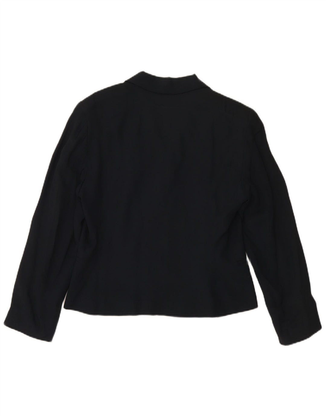 Jaqueta blazer feminina MARELLA com 4 botões Reino Unido 16 grande azul marinho viscose