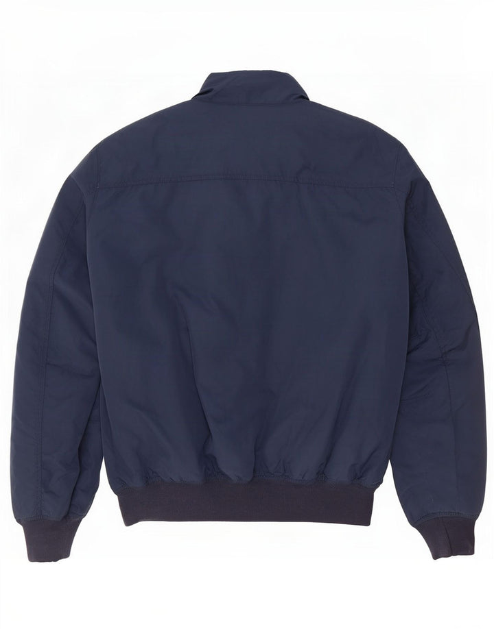 Jaqueta bomber geográfica masculina Napapijri Reino Unido 40 grande poliéster azul marinho