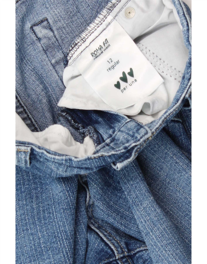 Marks & Spencer Feminino Per Una Bootcut Jeans Reino Unido 12 Médio W30 L29 Azul
