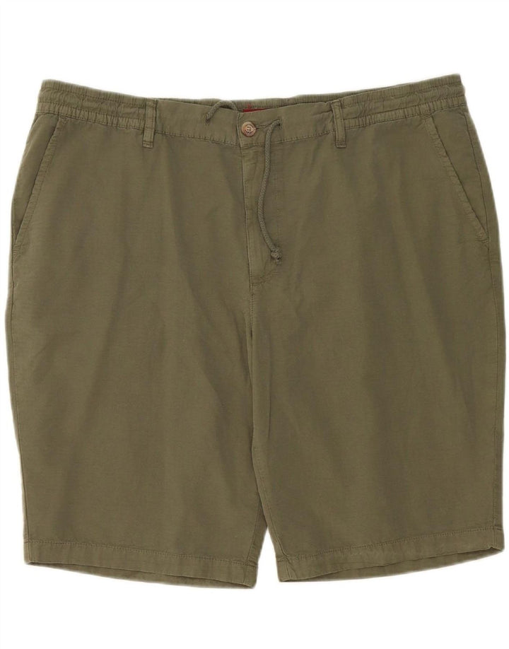 Shorts chino masculino CARRERA regular 2XL W42 algodão cáqui