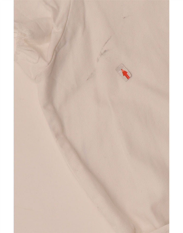 Macacão feminino Zara UK 12 algodão branco médio