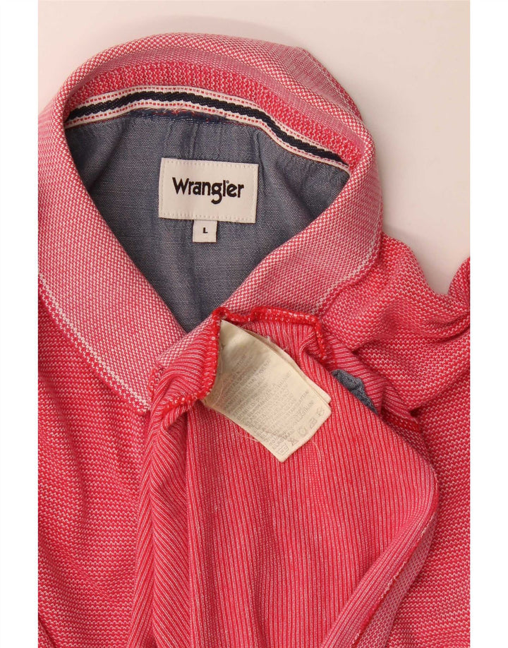 Camisa polo masculina Wrangler grande algodão vermelho