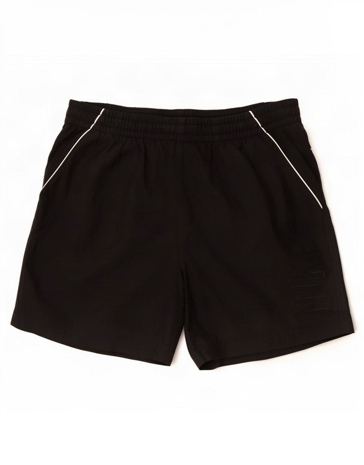 Shorts esportivos masculinos Nike médio preto poliéster