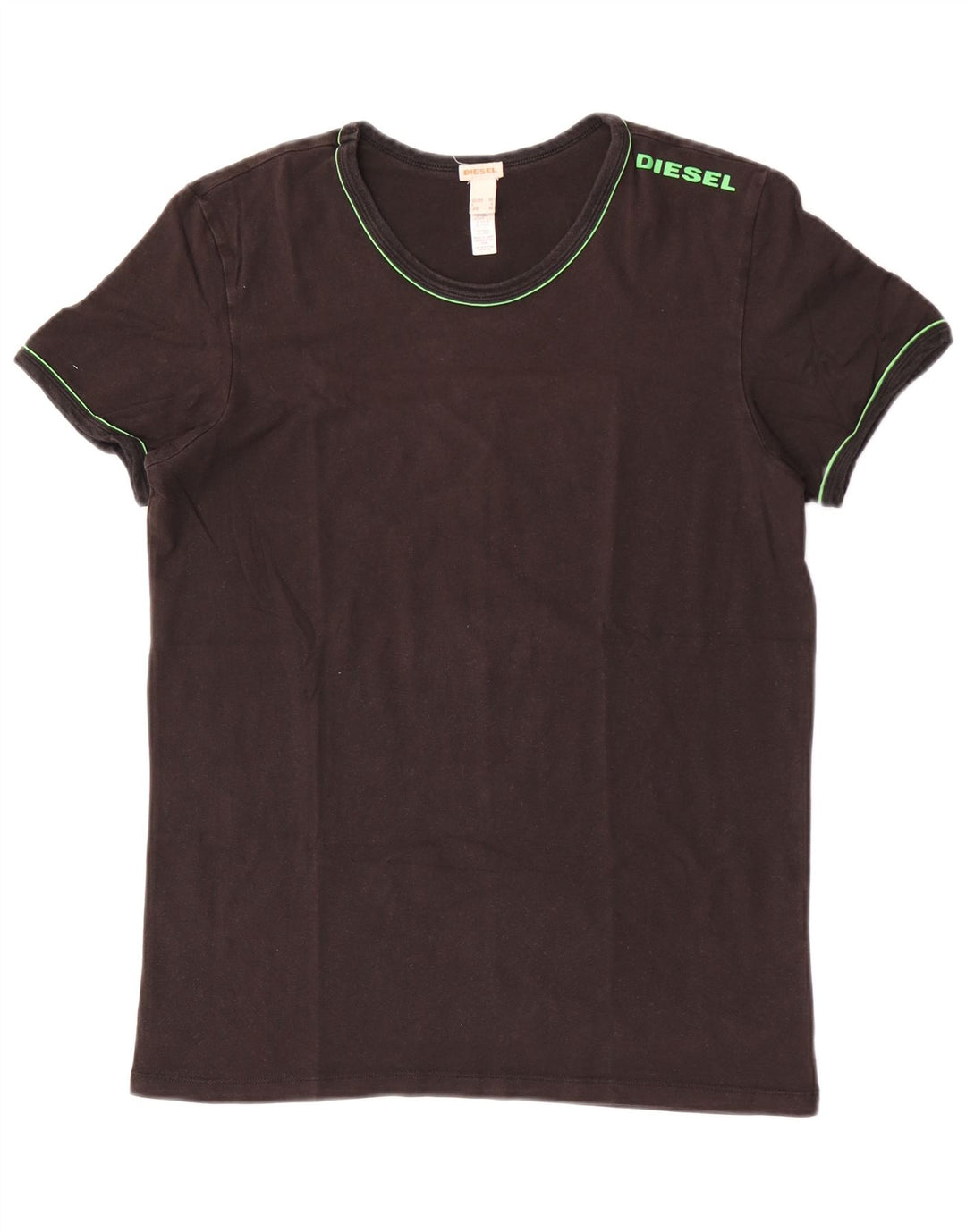 Camiseta masculina Diesel Top médio algodão preto