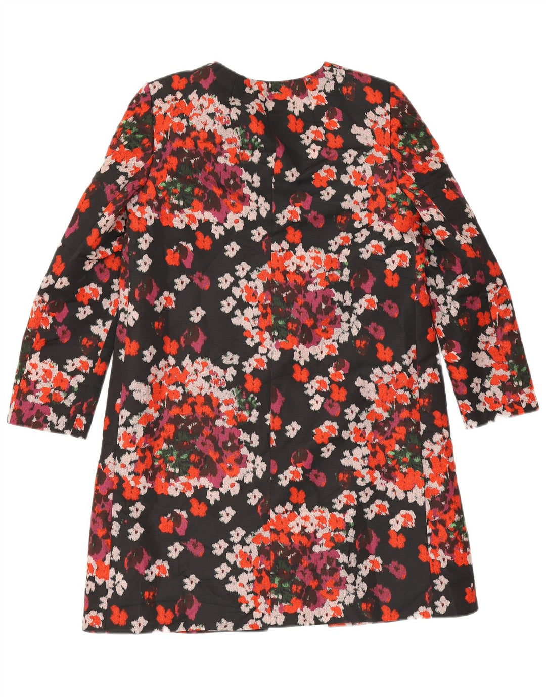 Sobretudo oversized feminino Hobbs UK 10 pequeno poliéster floral preto