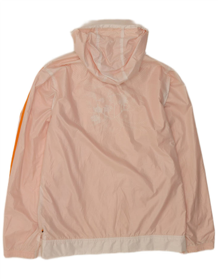 Adidas Mens Graphic Hooded Rain Jacket UK 38 Médio Branco Poliéster
