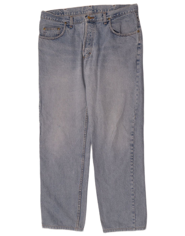 Lee Mens Chicago Straight Jeans W38 L31 Azul Algodão