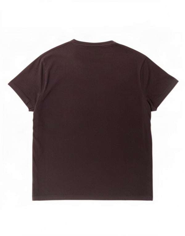 Camiseta feminina Emporio Armani com estampa gráfica UK 18 XL algodão preto