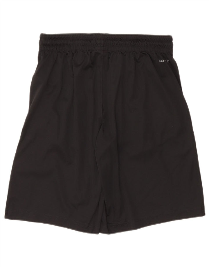 Shorts esportivos masculinos Jordan Dri Fit médio preto colorblock poliéster