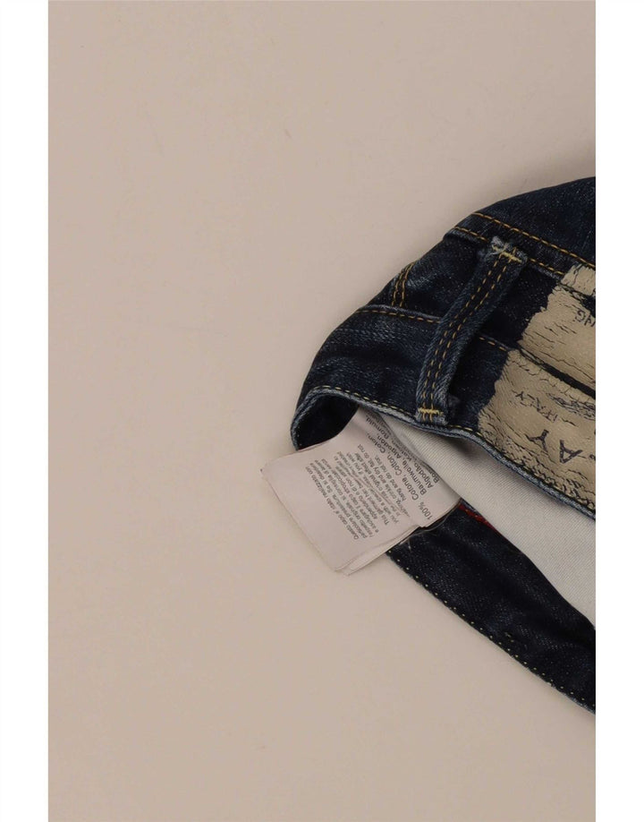 Replay Masculino Tirmar Distressed Slim Jeans W30 L28 Azul Algodão