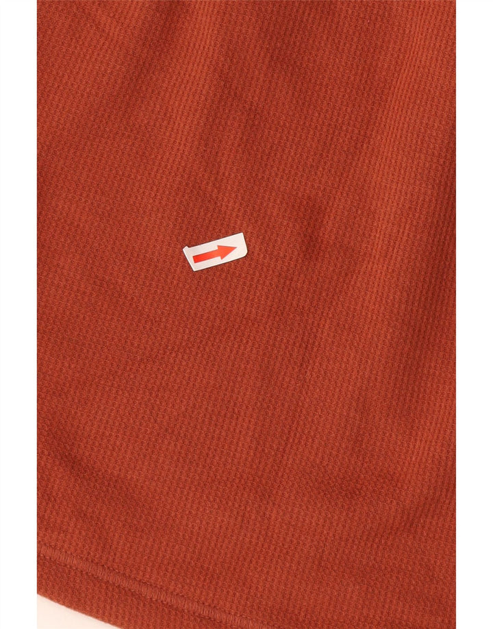 Suéter masculino Mountain Warehouse com zíper e gola em algodão marrom XL