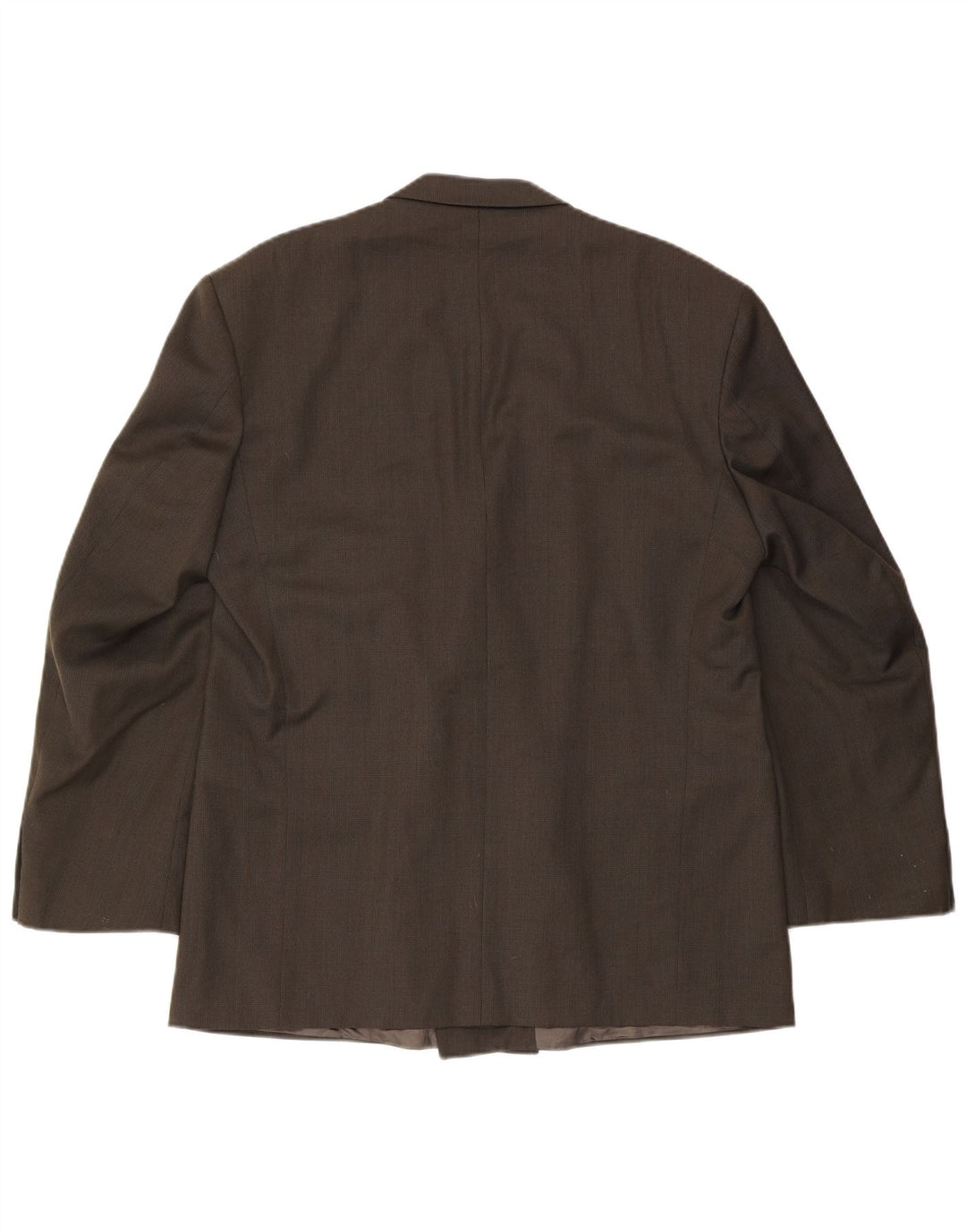Jaqueta blazer masculina Marks & Spencer com peito duplo Reino Unido 44 XL verde xadrez