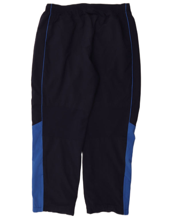 Calça de treino masculina Nike XL azul marinho colorblock poliéster esportivo