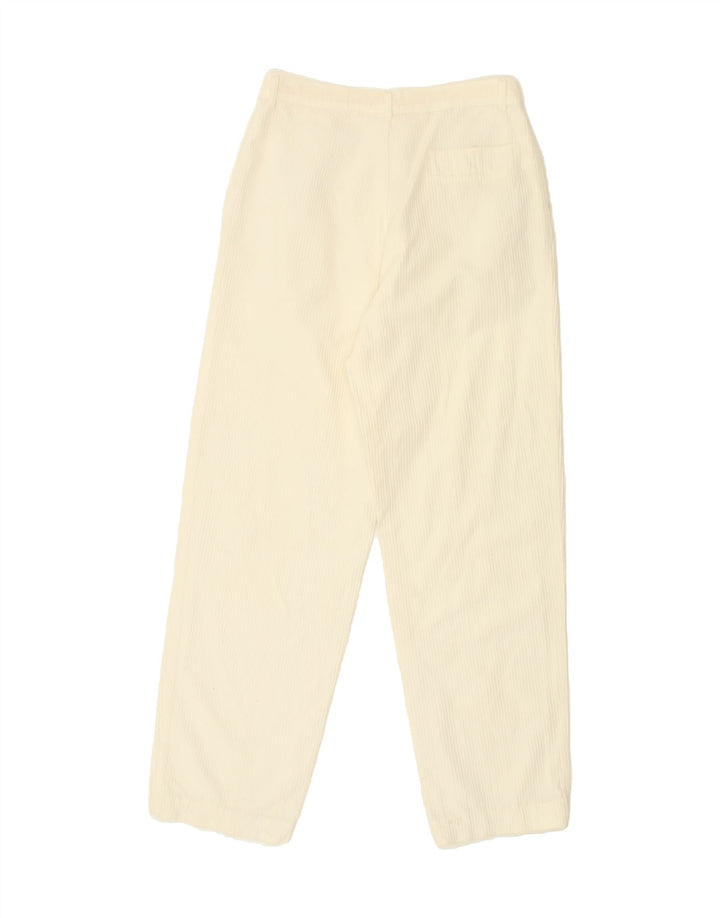 VINTAGE Womens Straight Corduroy Trousers W30 L32 Off White Vintage Vintage and Second-Hand Vintage from Messina Hembry 
