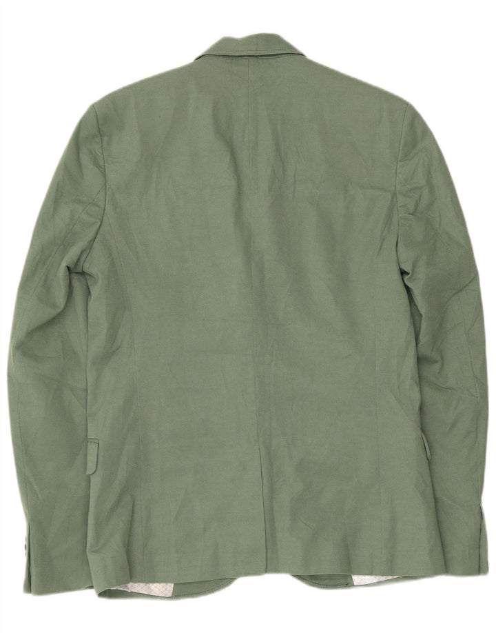 Jaqueta blazer masculina ZARA com 2 botões Reino Unido 40 grande verde