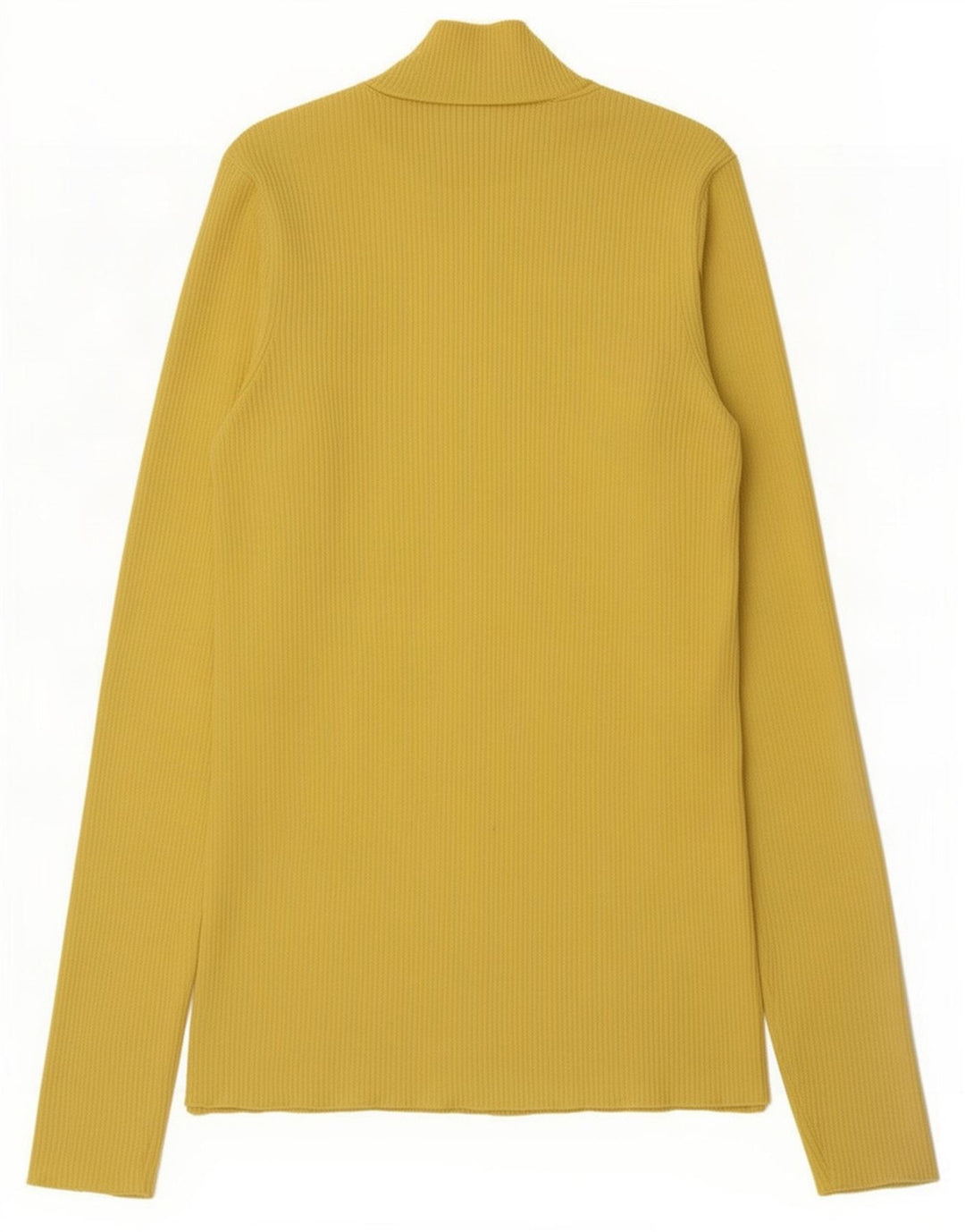 Top feminino Zara manga comprida UK 8 pequeno amarelo poliamida