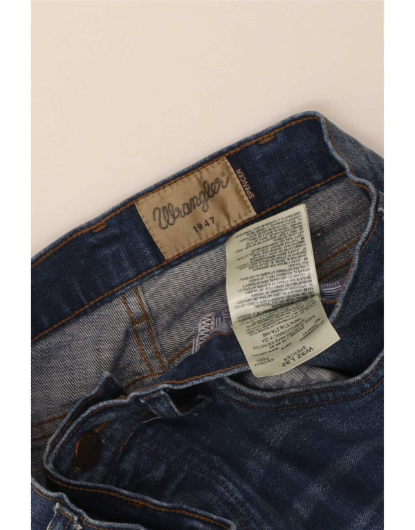 Wrangler Masculino Spencer Straight Jeans W32 L32 Azul Algodão