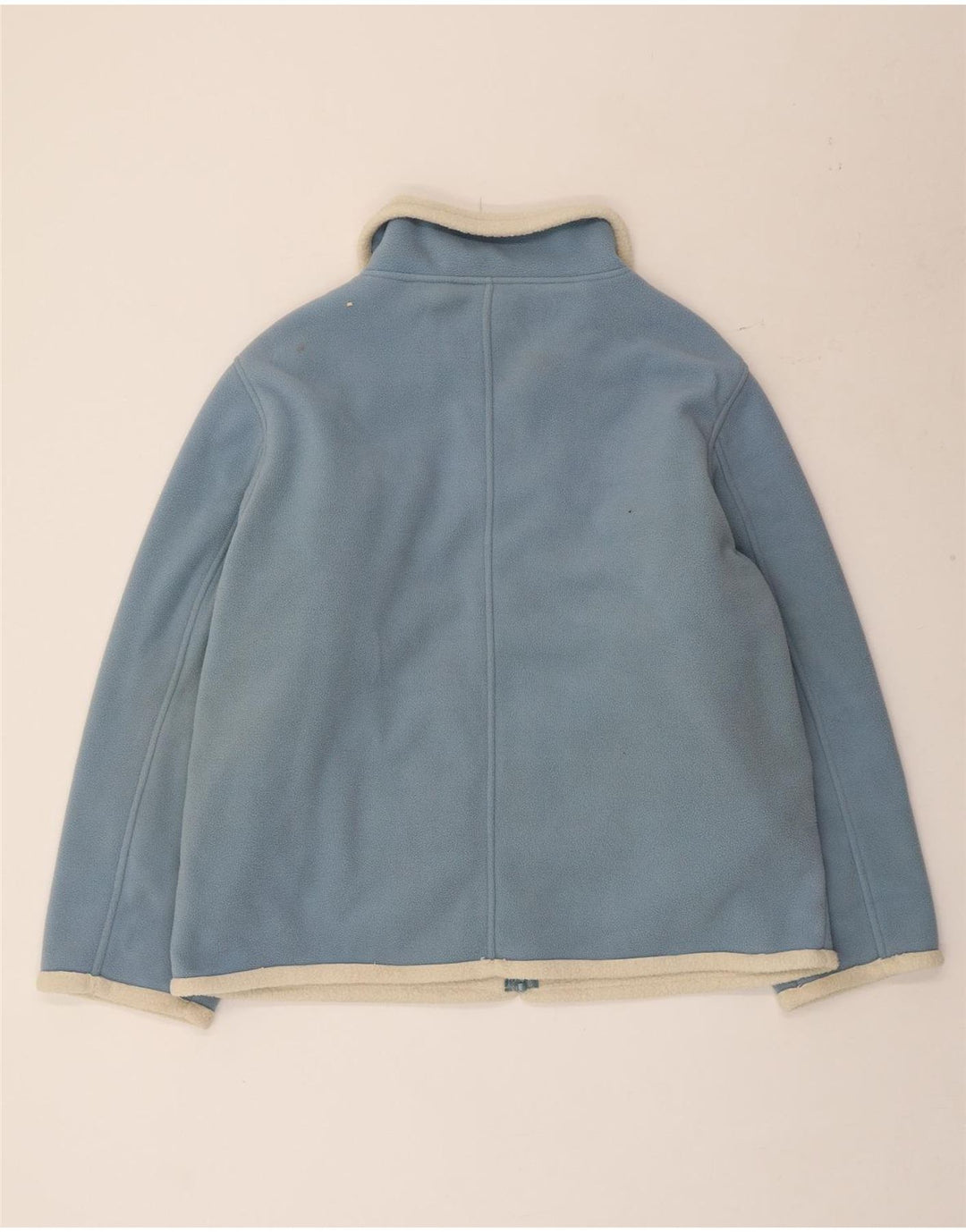 Jaqueta de lã masculina vintage UK 42 XL poliéster azul