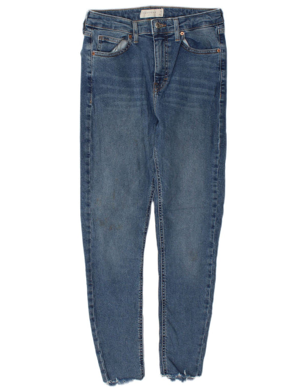 Topshop feminino Jamie Skinny Jeans W28 L25 algodão azul