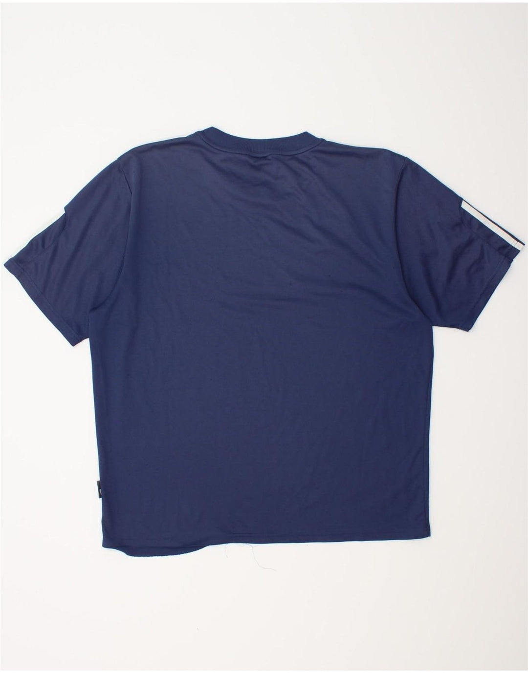 Camiseta masculina Adidas Climalite grande poliéster azul marinho