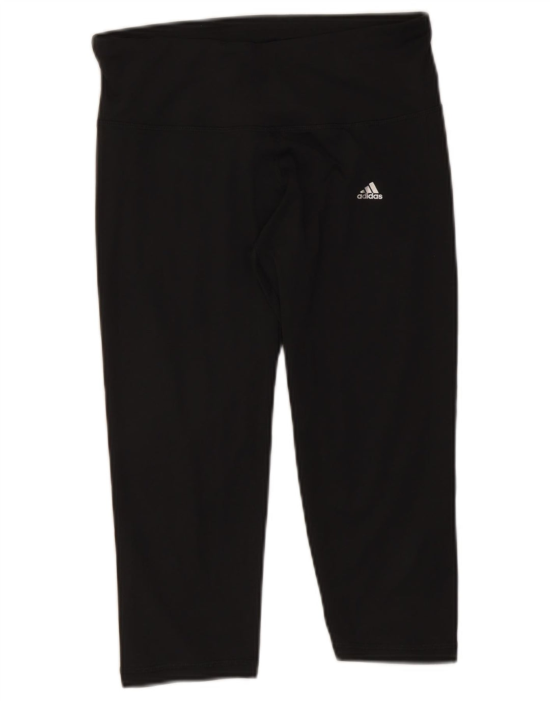 Adidas Womens Climalite Capri Leggings UK 12/14 Médio Preto Poliéster