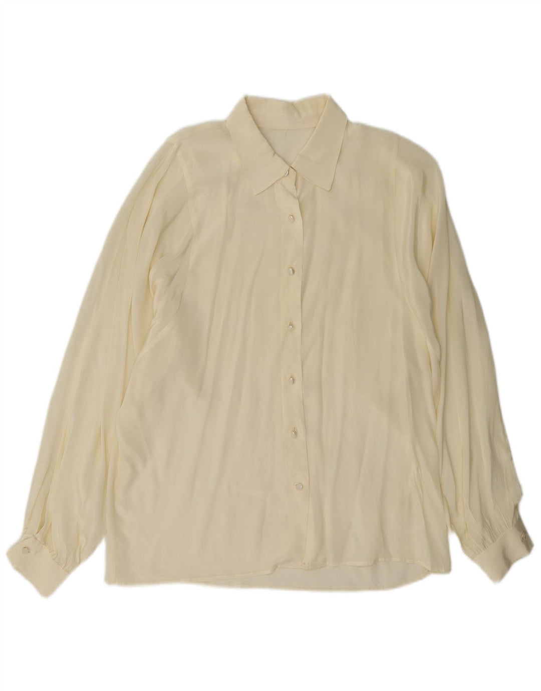 Blusa feminina vintage UK 16 grande off white