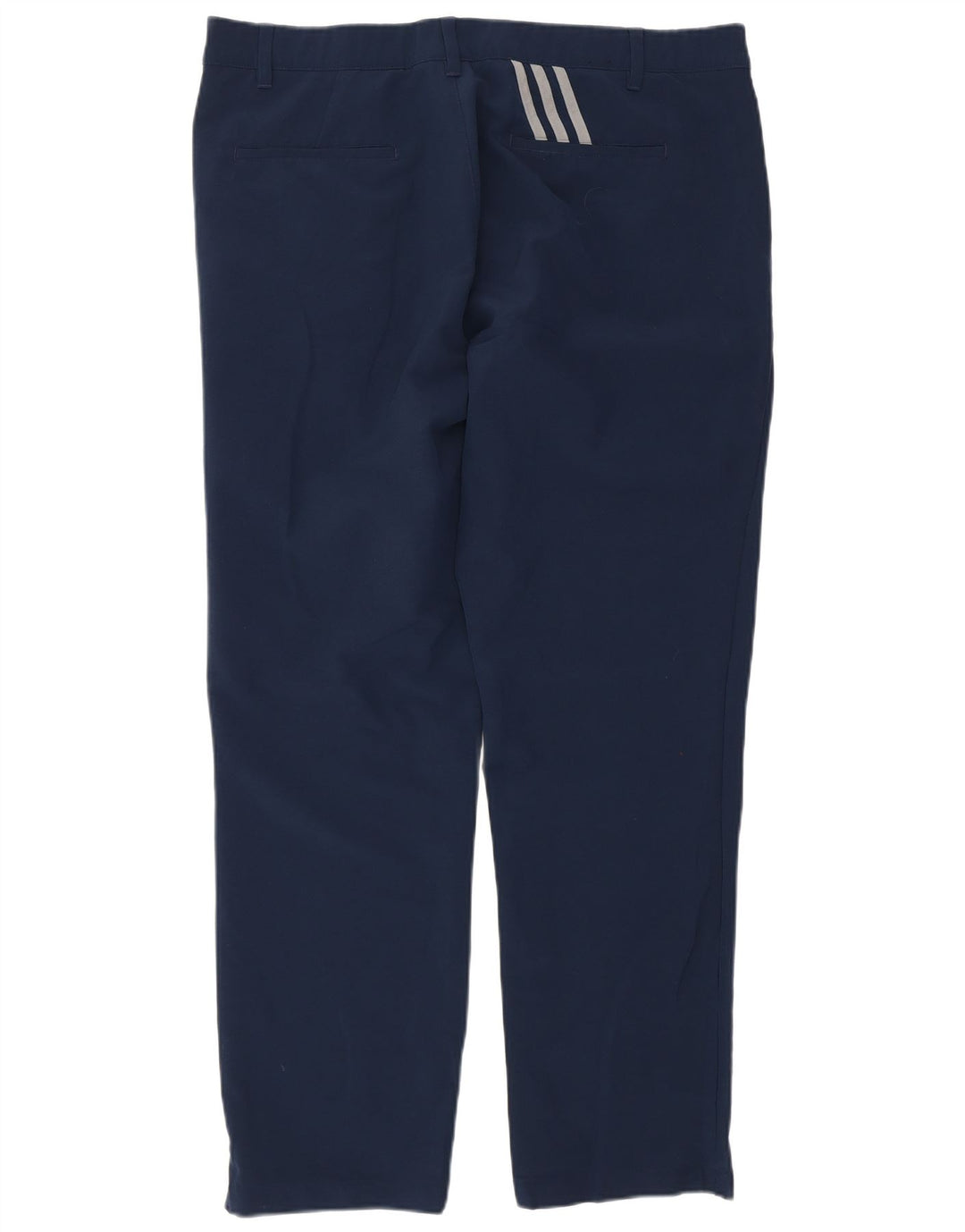 Calças Chino Retas Masculinas ADIDAS W38 L32 Azul Marinho Poliéster