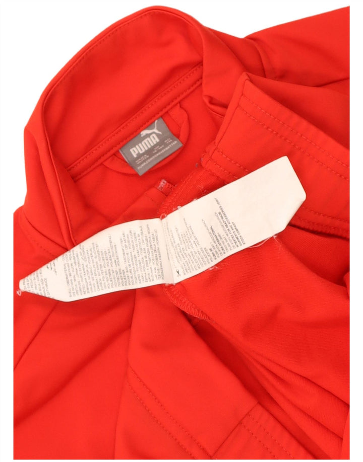 Jaqueta Puma Meninas Treino Top 15-16 Anos Vermelho Colorblock Poliéster