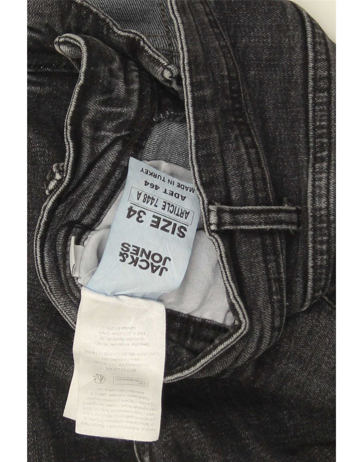 Calça jeans masculina Jack & Jones W34 L25 cinza