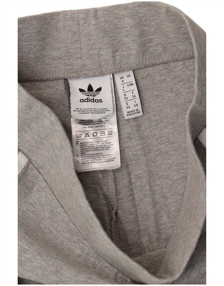 ADIDAS Womens Leggings UK 8 Small Grey Cotton Vintage Adidas and Second-Hand Adidas from Messina Hembry 