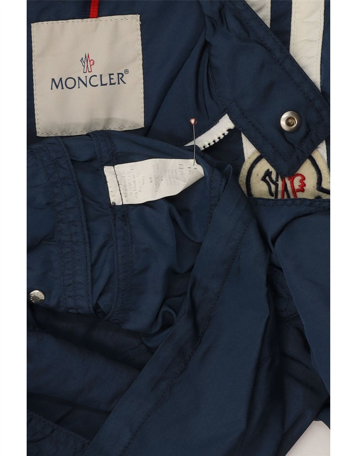 Jaqueta corta-vento Moncler Boys 13-14 anos Azul marinho Colourblock Poliéster