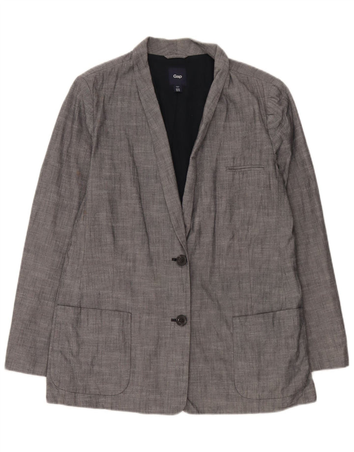 Jaqueta Blazer Feminina Gap com 2 Botões Reino Unido 18 XL Azul Algodão